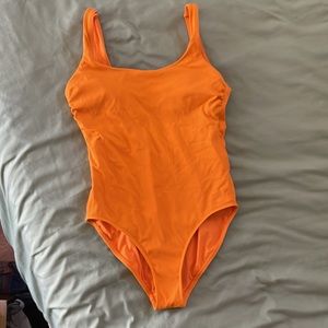 Orange Athleta bathing suit size small